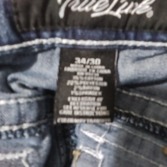 True Luck 34x30 blue jeans - Picture 2 of 2